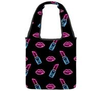 lcndlsoe Bolsa de lona con diseño de ovejas vestidas, gafas de risa, colorido, bolso de hombro para mujer, para el trabajo, compras, gimnasio, Multicolor 5, 14.1x14.9in/36x38cm