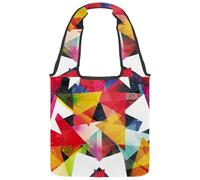 lcndlsoe Bolsa de lona con diseño de ovejas vestidas, gafas de risa, colorido, bolso de hombro para mujer, para el trabajo, compras, gimnasio, Multicolor 4, 14.1x14.9in/36x38cm