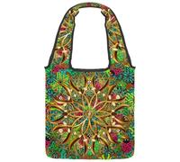 lcndlsoe Bolsa de lona con diseño de ovejas vestidas, gafas de risa, colorido, bolso de hombro para mujer, para el trabajo, compras, gimnasio, Multicolor 14, 14.1x14.9in/36x38cm
