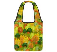 lcndlsoe Bolsa de lona Love Rose Flower Jungle para mujer, para el trabajo, compras, gimnasio, Multicolor 8, 14.1x14.9in/36x38cm