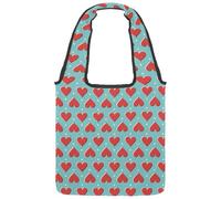 lcndlsoe Bolsa de lona Love Rose Flower Jungle para mujer, para el trabajo, compras, gimnasio, Multicolor 3, 14.1x14.9in/36x38cm