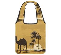lcndlsoe Bolsa de lona para mujer, diseño de hojas verdes claras, para el trabajo, compras, gimnasio, Multicolor 7, 14.1x14.9in/36x38cm