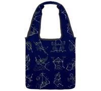 lcndlsoe Bolsa de lona para mujer, diseño de meteoritos, lluvia, espacio, meteorito, fuego, bolso de hombro para el trabajo, compras, gimnasio, Multicolor 12, 14.1x14.9in/36x38cm