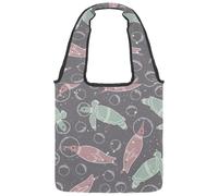 lcndlsoe Bolsa de lona para mujer, hermosa arquitectura griega Santorini volcán Cícladas Caldera Island Bolso de hombro para el trabajo, compras, gimnasio, Multicolor 3, 14.1x14.9in/36x38cm