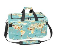 lcndlsoe Bolsa deportiva grande para gimnasio, 30 L, para viajes, entrenamiento, fitness y deporte, diseño de Sun Beach y coche Woody Retro Honolulu Palmera, Multicolor 13, 25x48x26cm