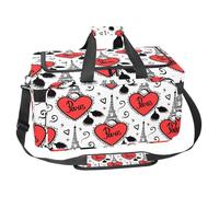 lcndlsoe Bolsa deportiva grande para gimnasio, 30 L, para viajes, entrenamiento, fitness y deportes, cabezas de perros de colores, Multicolor 4, 25x48x26cm/9.84x18.9x10.24in, Organizador de bolsas