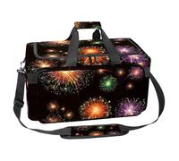 lcndlsoe Bolsa deportiva grande para gimnasio, 30 L, para viajes, entrenamiento, fitness y deportes, cabezas de perros de colores, Multicolor 2, 25x48x26cm/9.84x18.9x10.24in, Organizador de bolsas