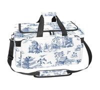 lcndlsoe Bolsa deportiva grande para gimnasio, 30 L, para viajes, entrenamiento, fitness y deportes, cabezas de perros de colores, Multicolor 10, 25x48x26cm/9.84x18.9x10.24in, Organizador de bolsas