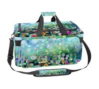 lcndlsoe Bolsa deportiva grande para gimnasio, 30 L, para viajes, entrenamiento, fitness y deportes, diseño de la Torre Eiffel con paraguas voladores, Multicolor 12, 25x48x26cm/9.84x18.9x10.24in