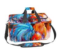 lcndlsoe Bolsa deportiva grande para gimnasio, 30 L, para viajes, entrenamiento, fitness y deportes, estampado de leopardo colorido, Multicolor 12, 25x48x26cm/9.84x18.9x10.24in, Organizador de bolsas