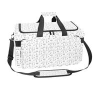 lcndlsoe Bolsa deportiva grande para gimnasio, 30 L, para viajes, entrenamiento, fitness y deportes, patrón tropical con hojas y formas coloridas, Multicolor 3, 25x48x26cm/9.84x18.9x10.24in