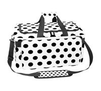 lcndlsoe Bolsa deportiva grande para gimnasio, 30 L, para viajes, entrenamiento, fitness y deportes, perro carlino con corazones, Multicolor 12, 25x48x26cm/9.84x18.9x10.24in, Organizador de bolsas