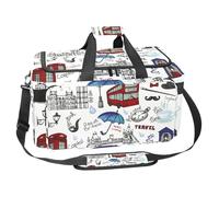 lcndlsoe Bolsa deportiva grande para gimnasio, 30 L, para viajes, entrenamiento, fitness y deportes, símbolo de flor de paz y guerra, Multicolor 6, 25x48x26cm/9.84x18.9x10.24in, Organizador de bolsas