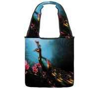 lcndlsoe Japan Koi - Bolsa de lona para mujer, para el trabajo, compras, gimnasio, Multicolor 4, 14.1x14.9in/36x38cm