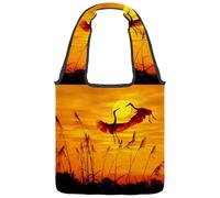 lcndlsoe Japan Koi - Bolsa de lona para mujer, para el trabajo, compras, gimnasio, Multicolor 8, 14.1x14.9in/36x38cm