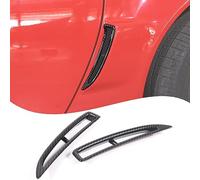 Lcojicep Ventilación lateral para guardabarros trasero de coche compatible con Chevrolet Corvette C6 2005-2013, cubierta lateral de ventilación de guardabarros de aire, rejilla de orificio de admisión