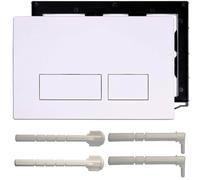 LCOUACEO Pulsador Cisterna, WC Drive Plate, Compatible with Geberit, Sigma01, UP300 and UP320, Double Discharge Plate, Includes Flush Lever Kit and Installation Frame