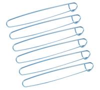 Lcpucc Alfileres de aluminio para tejer, ganchillo y costura, juego de 6 piezas con marcadores codificados por colores para entusiastas de las manualidades