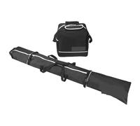 LCQSYE Bolsas para Botas de esquí Juego de esquí de 2 Piezas, Bolsa de Lona Impermeable y Bolsa para Botas Acolchada, Kit de Viaje para Adultos y niños. Funda para Botas y esquís