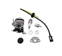 LCQSYE Kit de carburador, desbrozadora, bujía, Filtro de Combustible, Manguera, Compatible con Kawasaki TH23, TH26, TH34, 23 CC, 25 CC, 26 CC, 33 CC y 35 CC.(Yellow)