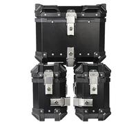 LCQSYE Portaequipajes Trasero Estuche antirrobo de aleación de Aluminio de 18L, 36L y 45L para Equipaje de Viaje, Resistente al Agua(36L and 18L)