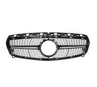 LCQSYE Rejilla de Coche de automóvil Parrilla Delantera de Diamante AMG Compatible con Mercedes Clase A W176 A250 pre-LCI 12-15, Color Negro Brillante. Rejillas Frontales de radiador