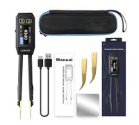 LCR Medidor Smart Bridge Tweezer Kit LCR Digital Puente Probador Digital Puente Medidor LCR Medidor Resistencia Inductancia Capacidad Prueba de Componentes (LCR-ST1 Tweezer Bridge)