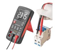 LCR Meter, Multímetro digital Q1 9999, comprobador analógico, multímetro profesional de verdadero valor eficaz, comprobador de transistores, condensadores, NCV, medidor LCR(Q1 Red Pro)