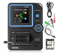 LCR-P1 - Probador de Transistores Con Pantalla a Color, Medidor de Resistencia LCR ESR, Condensador de Diodos Multifunción NPN PNP MOSFET