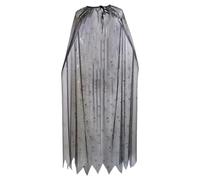 LCSVCCXA Capa de Araña para Halloween, Ideal para Fiestas de Disfraces Medievales de Adultos, Negro Plata