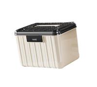 LCSVCCXA Contenedor de Almacenamiento Cerrable Caja Organizadora Apilable Plegable con Compartimentos Material PP Adecuado para Hogar Oficina Dormitor, 30.5 X 24 X 21.8 Cm