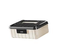 LCSVCCXA Contenedor de Almacenamiento Cerrable Caja Organizadora Apilable Plegable con Compartimentos Material PP Adecuado para Hogar Oficina Dormitor, 30.5 X 24 X 11.8 Cm