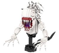 LCTM Bloques de construcción de Fantasmas terroristas Fiesta NiñOs NiñAs Y Adultosjuego con Base Soporte Hombre Lobo En La Noche SujecióN Monstruos Creativo Juguete Cabeza Esqueletosinging A