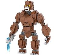 LCTM Bloques de construcción de Fantasmas terroristas Fiesta NiñOs NiñAs Y Adultosjuego con Base Soporte Hombre Lobo En La Noche SujecióN Monstruos Creativo Juguete Cabeza Esqueletosinging A