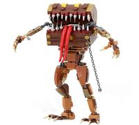 LCTM Bloques de construcción de Fantasmas terroristas Fiesta NiñOs NiñAs Y Adultosjuego con Base Soporte Hombre Lobo En La Noche SujecióN Monstruos Creativo Juguete Cabeza Esqueletosinging A