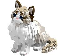 LCTM Bloques en Miniatura de Gato Animales 3D Rompecabezas de Construcción Micro Bloques Kit para Ni?os y Adultos Decoración Hogar Regalo para Amantes de Gatos B