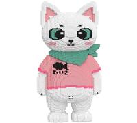 LCTM Bloques en Miniatura de Gato Animales 3D Rompecabezas de Construcción Micro Bloques Kit para Ni?os y Adultos Decoración Hogar Regalo para Amantes de Gatos C