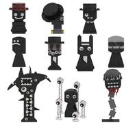 LCTM Monstruo Extranjero Bloques De ConstruccióN para Fans Terror CumpleañOs Regalos Fiesta NiñOs NiñAs Y Adultos Juegos Figuras AccióN con Base Soporte Monstruos ExtraterrestresTerror Creativo B