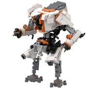 LCTM Samurai Mech Building Adult Creative Stem Robot Toy Hero Knight Model Game Creative Toy Gift Boy Double Sword Weapon Warrior Game Set Collection Adult Men Teen Boys B