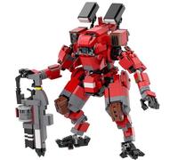 LCTM Samurai Mech Warrior ConstruccióN Cool City Protector Modelo Batalla para Adultos Y NiñOs Regalo Creativo Robot AccióN Navidad CumpleañOs Juguetes De ConstruccióN para NiñOs A