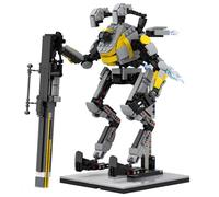 LCTM Samurai Mech Warrior ConstruccióN Cool City Protector Modelo Batalla para Adultos Y NiñOs Regalo Creativo Robot AccióN Navidad CumpleañOs Juguetes De ConstruccióN para NiñOs A