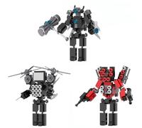 LCTM Skibidi InodoroTitán Bloques de construcción Juguete Cámaramano Orador Reloj TV Hombre Monitor Figura de acción Modelo Juego de Terror Multiverso Actualizado Adultos Niños Fans Coleccionable B