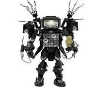 LCTM Skibidi InodoroTitán Bloques de construcción Juguete Cámaramano Orador Reloj TV Hombre Monitor Figura de acción Modelo Juego de Terror Multiverso Actualizado Adultos Niños Fans Coleccionable B