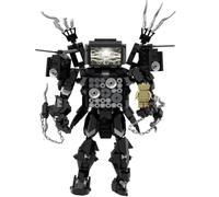 LCTM Titán Bloques de construcción coleccionables Modelo de Figura de acción Juguete Decorativo con Reloj Estilo Oscuro Universo Alternativo Regalo Creativo para Adultos niños Fans cumpleaños C