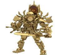 LCTM Titán Bloques de construcción coleccionables Modelo de Figura de acción Juguete Decorativo con Reloj Estilo Oscuro Universo Alternativo Regalo Creativo para Adultos niños Fans cumpleaños E