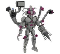 LCTM Titán Bloques de construcción coleccionables Modelo de Figura de acción Juguete Decorativo con Reloj Estilo Oscuro Universo Alternativo Regalo Creativo para Adultos niños Fans cumpleaños F