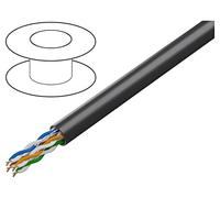 LCU5-10CC-0305-BK cables U/UTP 4x2x24AWG alambre CCA PVC negro 305m CPR: Fca