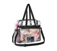 LCUHAVA Bolsa transparente con diseño de mochila para festivales y conciertos, aprobado para estadios, PVC, 30,5 x 30,5 x 15 cm, resistente al agua, correa de hombro