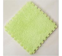 LCUVIMPEX Baldosas de Espuma encajables, Baldosas de moqueta Espuma entrelazadas 12x12 Pulgadas, 10 mm Grosor, Multicolor, Varios tamaños(Light Green,10pcs)