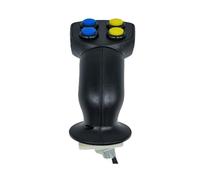 LCUVIMPEX Joystick de empuje Industrial, Joystick industrial multieje Hall A60 con empuñadura, 4 botones y protección IP66(A60s R4 Arm Grip Right Hand)